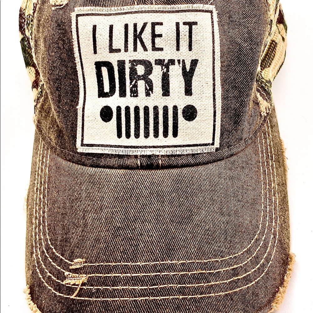 JEEP GIRLS! Brand new, distressed style, boutique, adjustable baseball cap!